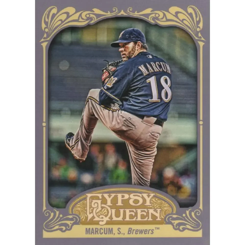2012 Topps Gypsy Queen Shaun Marcum # 103 Milwaukee Brewers